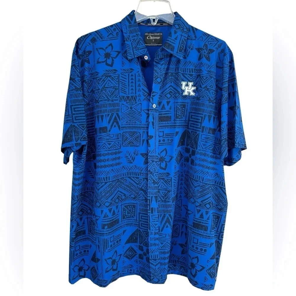 University of Kentucky | Summer Hawaiian Camp Shirt, Size Large